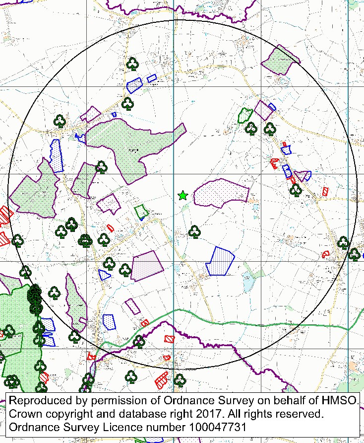 sample designated sites map